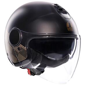 AGV ETERES HELMET [PONZA MATT BLACK/GOLD]